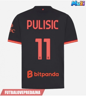 Lacne Muži Futbalové dres AC Milan Christian Pulisic #11 2026-27 Krátky Rukáv - Tretina